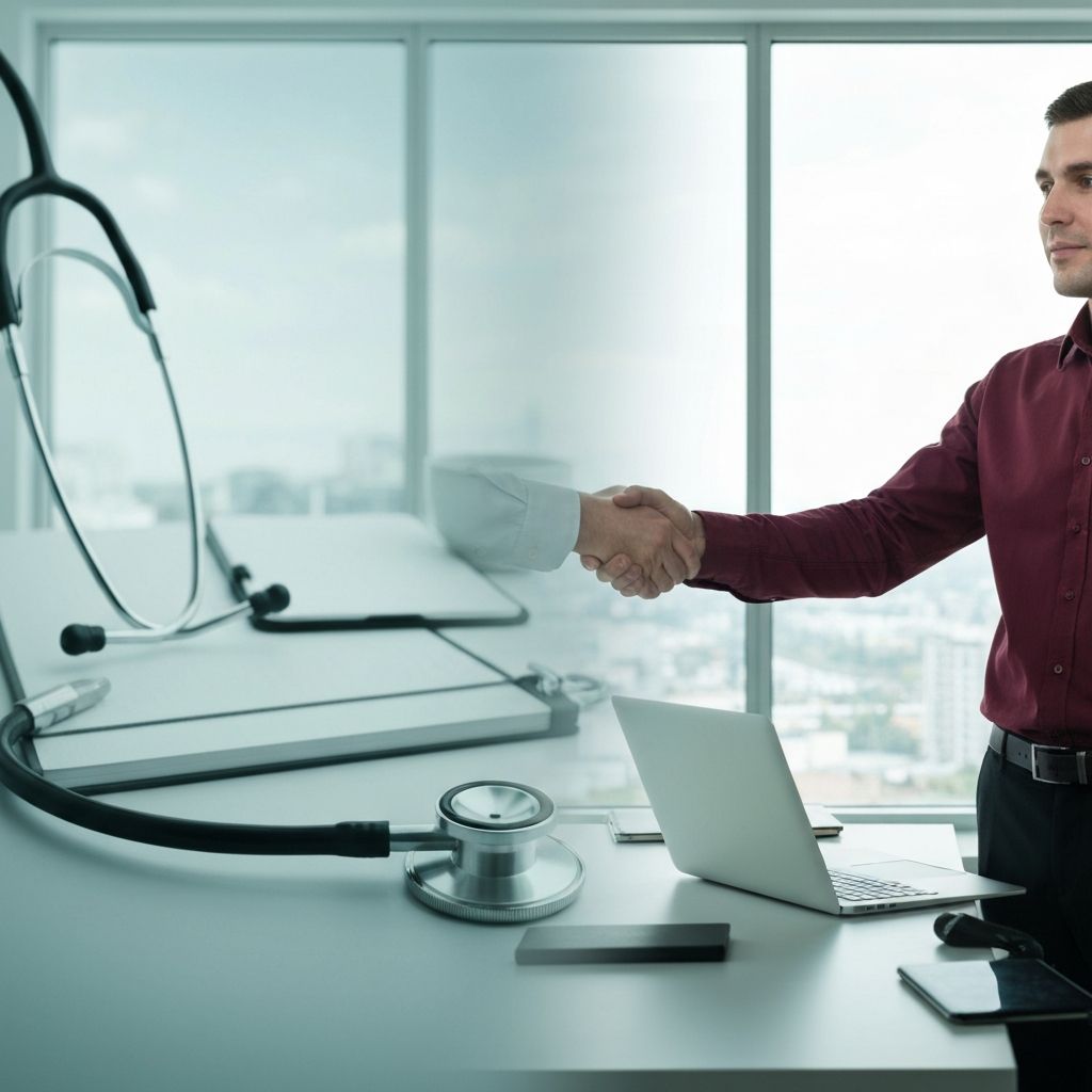 Medical professionals and business collaboration